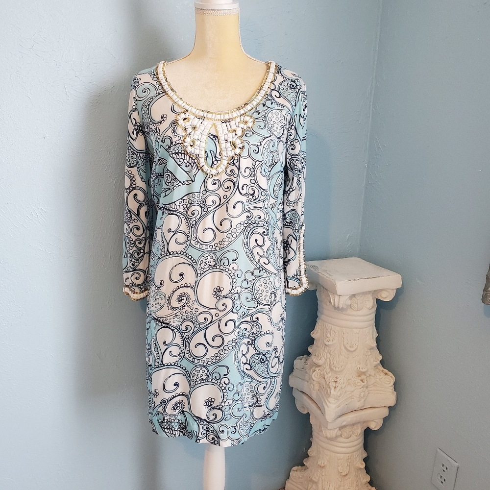 Lilly Pulitzer ship up or ship out shift dress A15